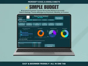 Easiest Budget Planner Google Sheet to track your Expenses