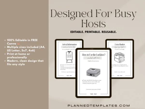Airbnb Signs Bundle Canva Template - Image 6